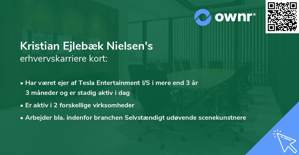 Kristian Ejlebæk Nielsen's erhvervskarriere kort