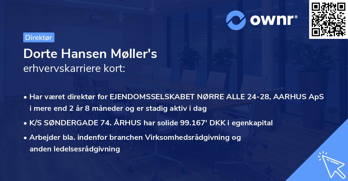 Dorte Hansen Møller's erhvervskarriere kort