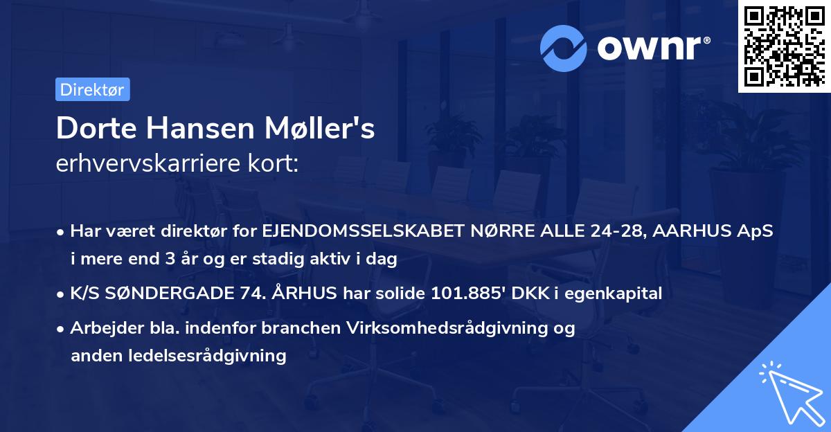 Dorte Hansen Møller's erhvervskarriere kort