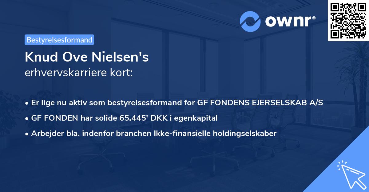Knud Ove Nielsen's erhvervskarriere kort