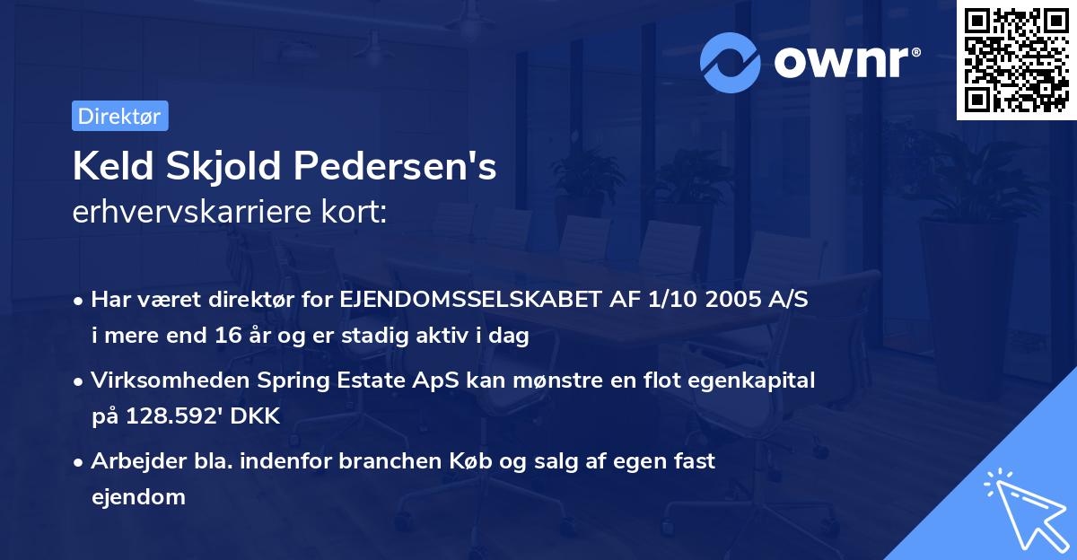 Keld Skjold Pedersen's erhvervskarriere kort