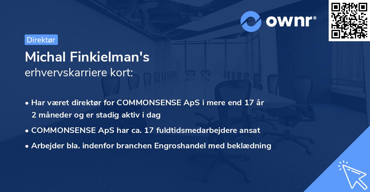 Michal Finkielman's erhvervskarriere kort