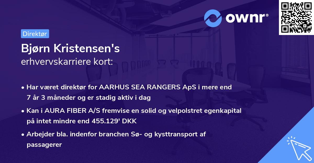 Bjørn Kristensen's erhvervskarriere kort