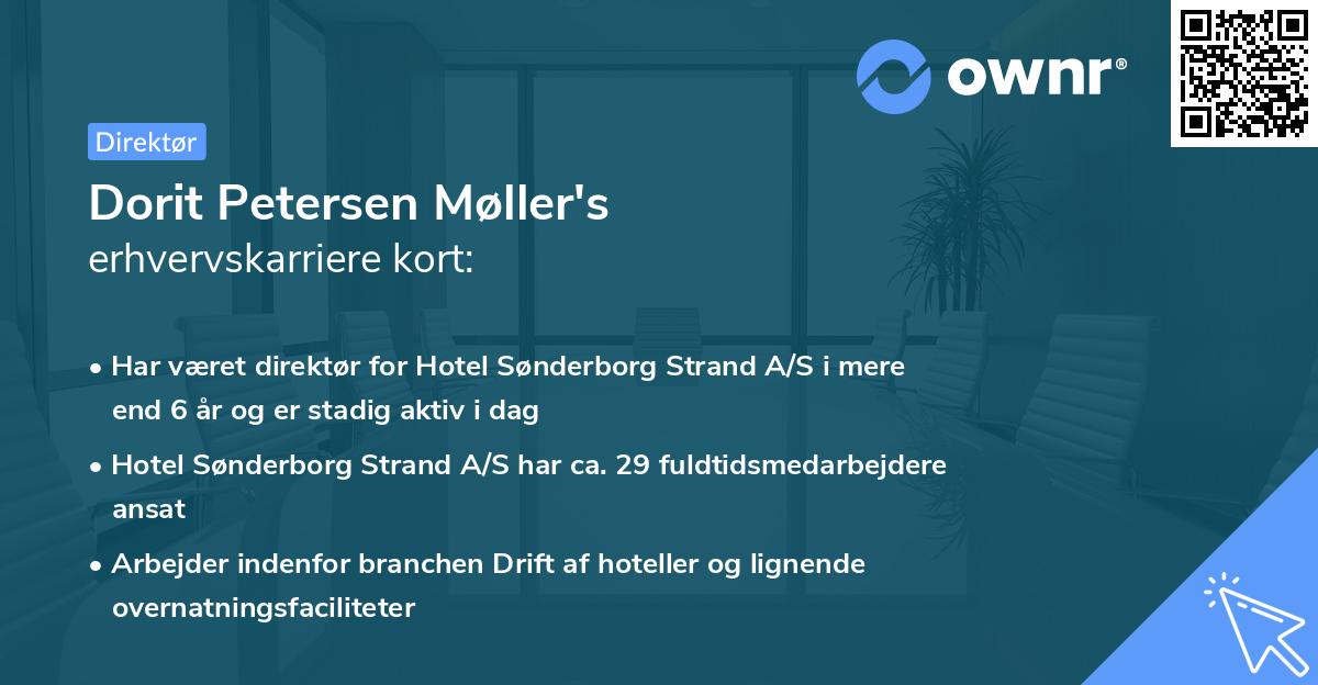 Dorit Petersen Møller's erhvervskarriere kort