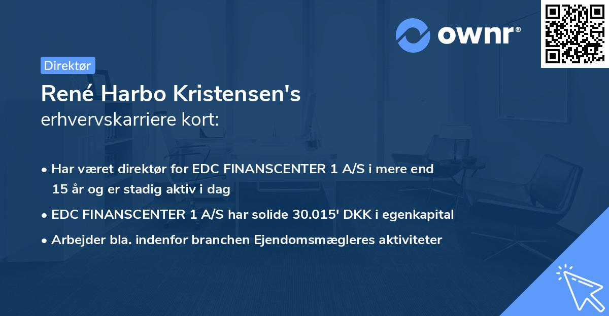 René Harbo Kristensen's erhvervskarriere kort