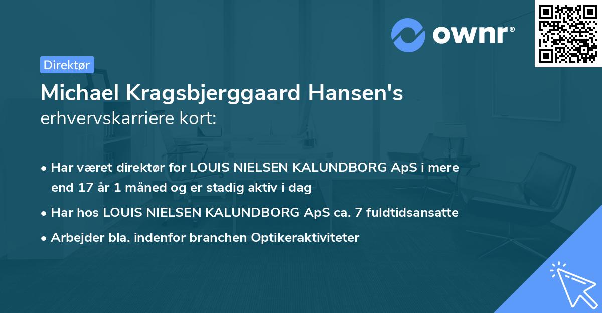 Michael Kragsbjerggaard Hansen's erhvervskarriere kort