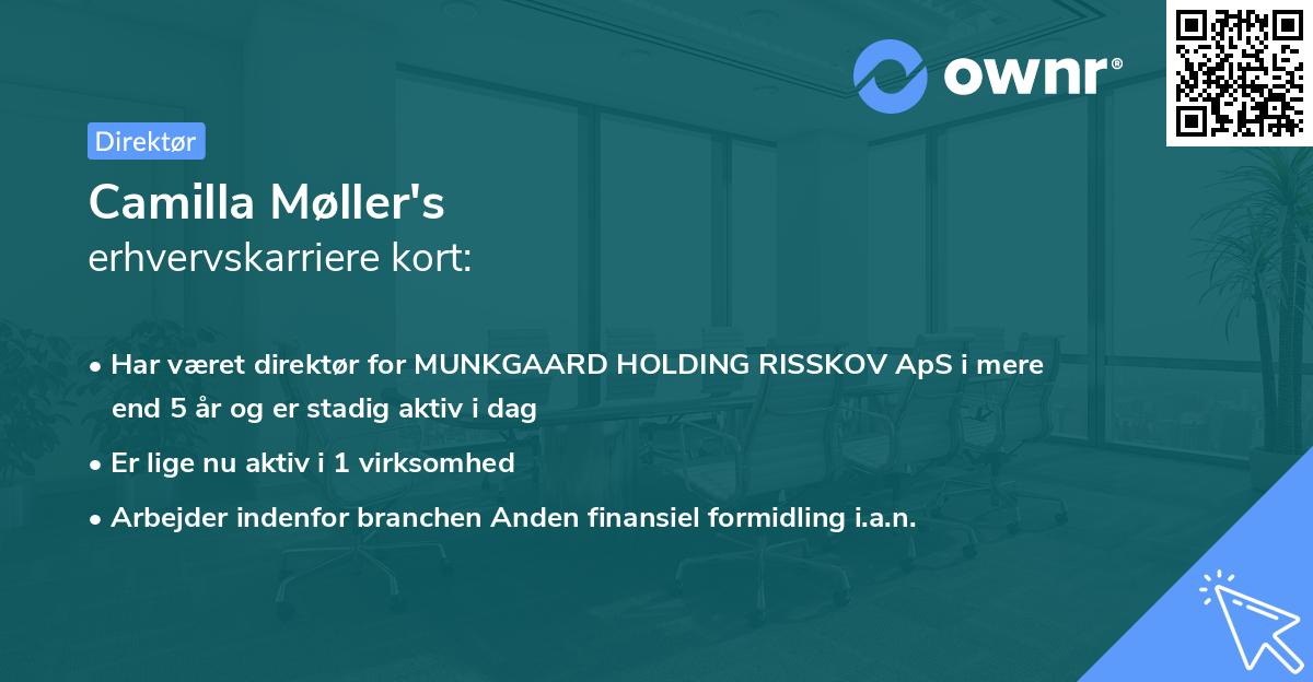 Camilla Møller's erhvervskarriere kort