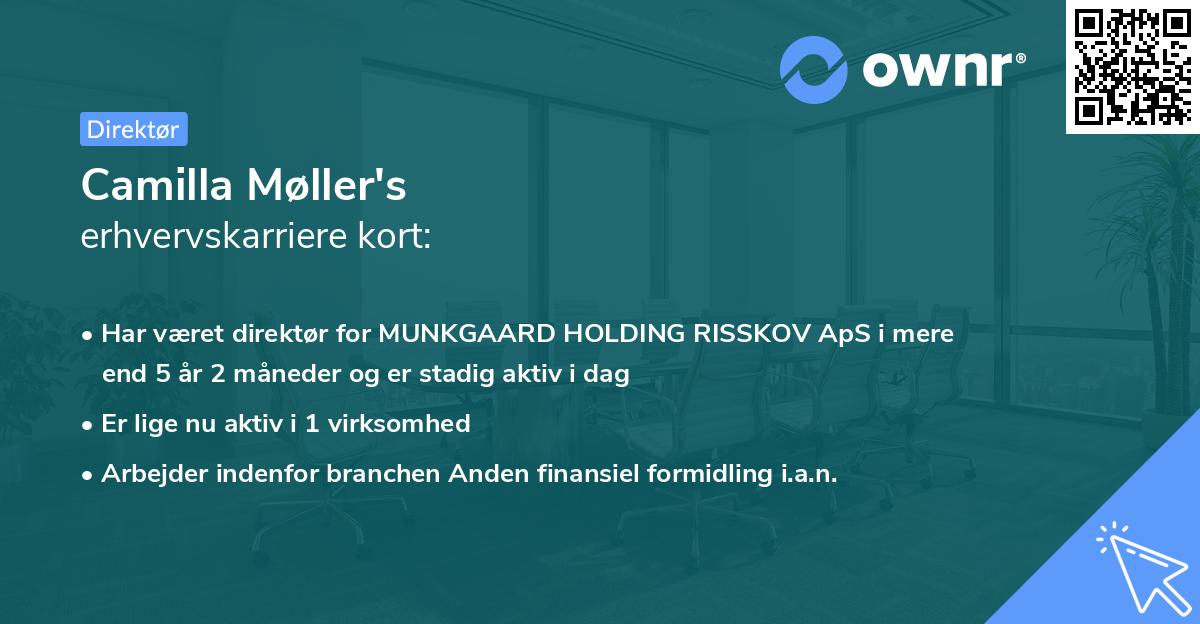 Camilla Møller's erhvervskarriere kort