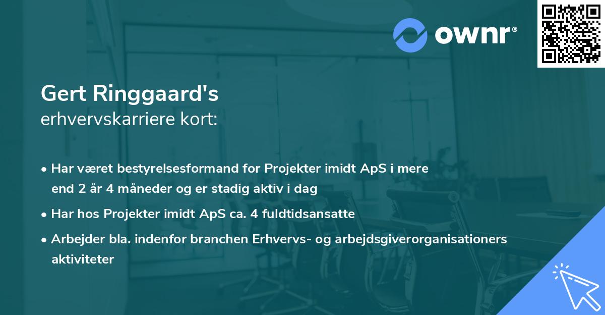 Gert Ringgaard's erhvervskarriere kort