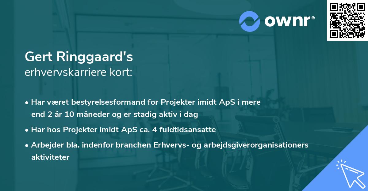 Gert Ringgaard's erhvervskarriere kort