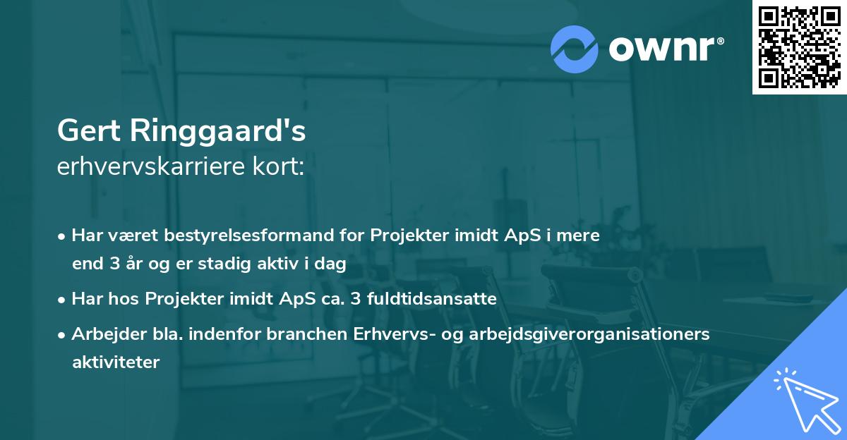 Gert Ringgaard's erhvervskarriere kort