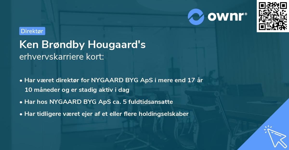 Ken Brøndby Hougaard's erhvervskarriere kort