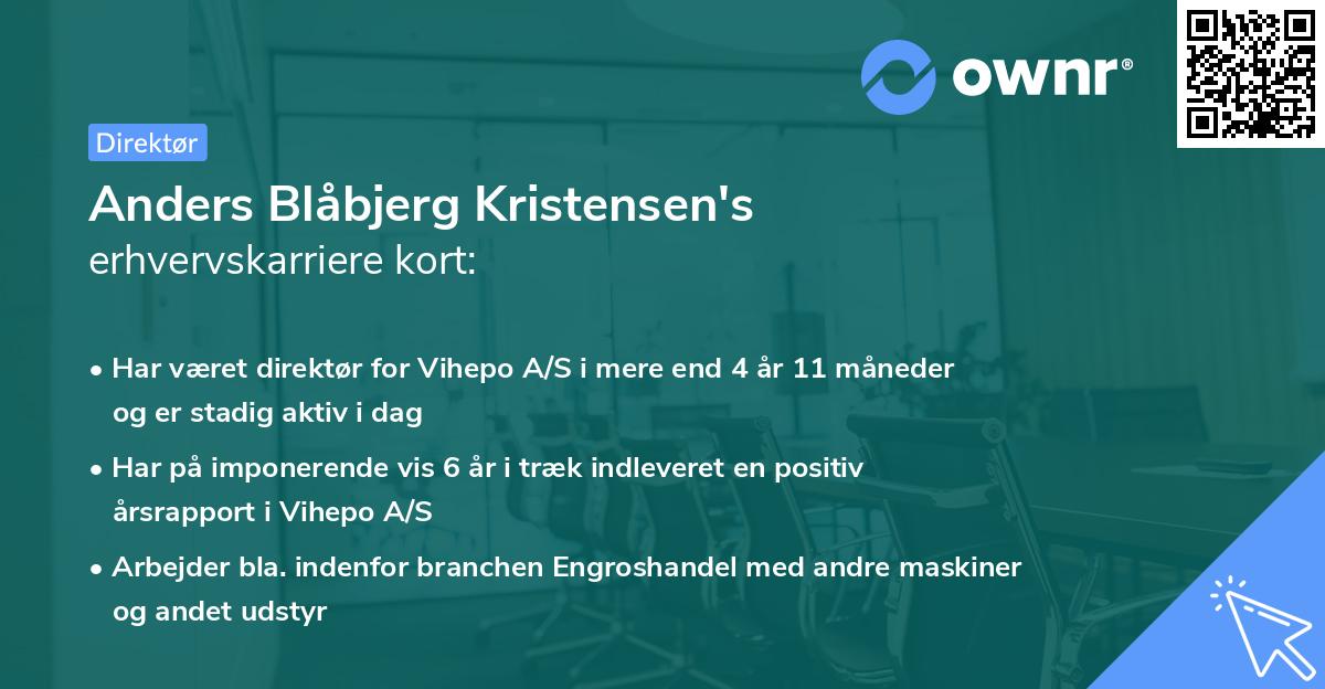 Anders Blåbjerg Kristensen's erhvervskarriere kort