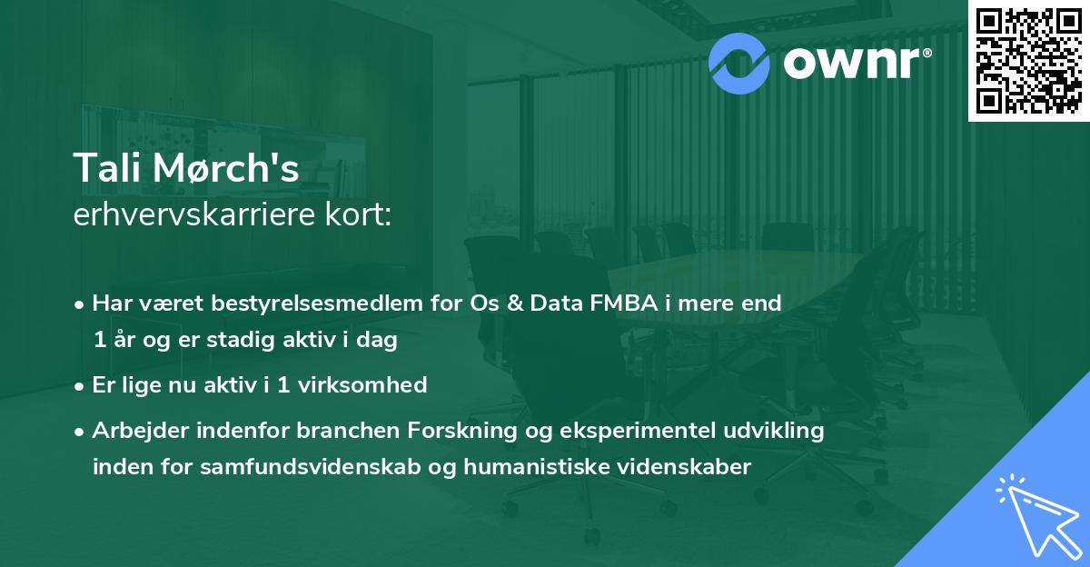 Tali Mørch's erhvervskarriere kort