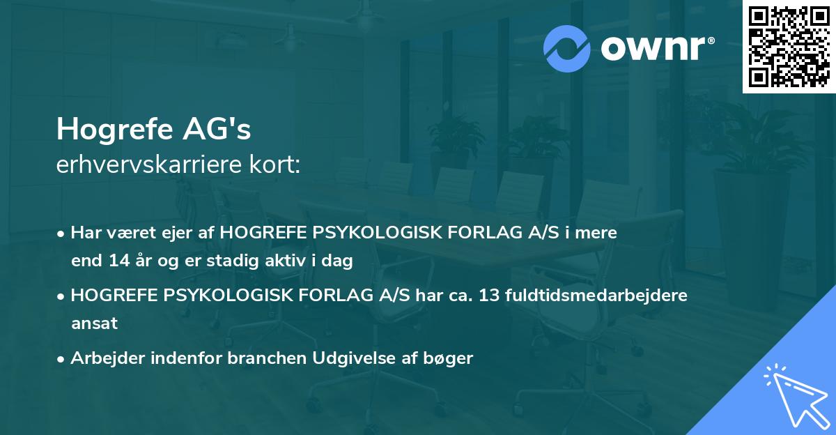 Hogrefe AG's erhvervskarriere kort