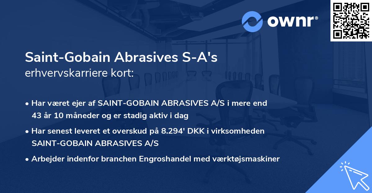 Saint-Gobain Abrasives S-A's erhvervskarriere kort
