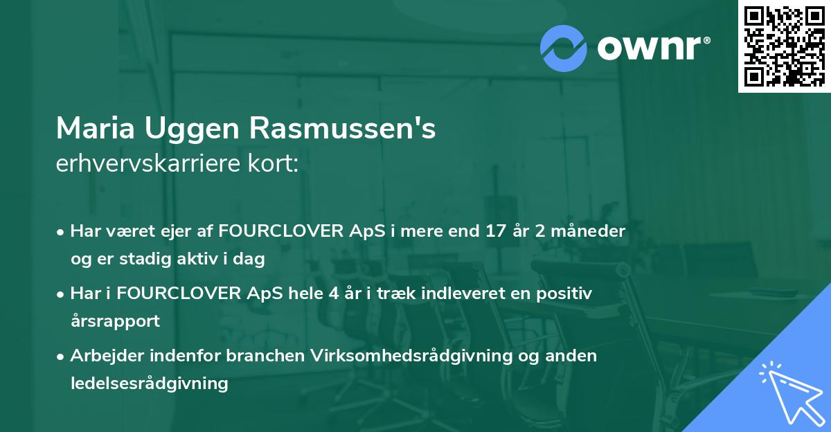 Maria Uggen Rasmussen's erhvervskarriere kort
