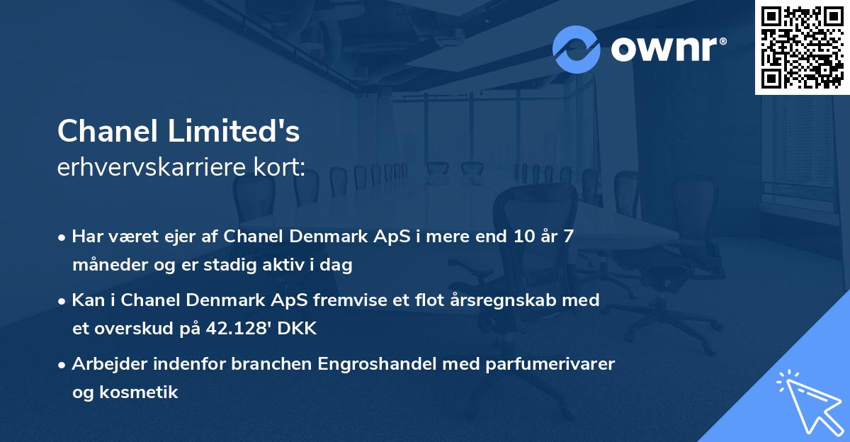 Chanel Limited's erhvervskarriere kort