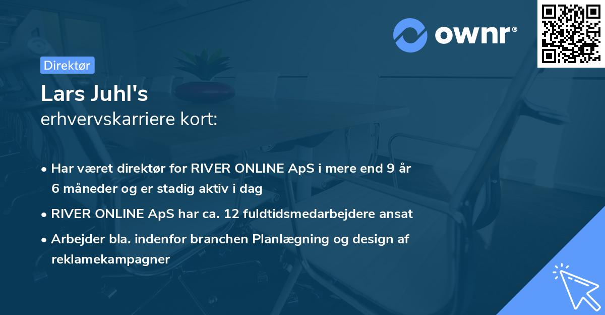 Lars Juhl's erhvervskarriere kort
