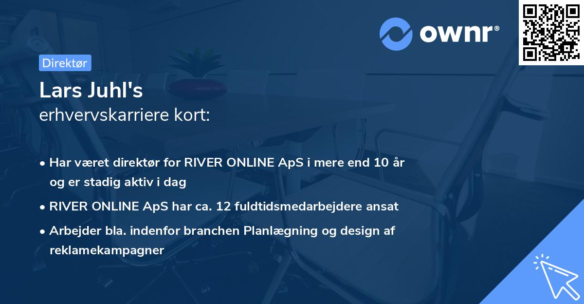Lars Juhl's erhvervskarriere kort