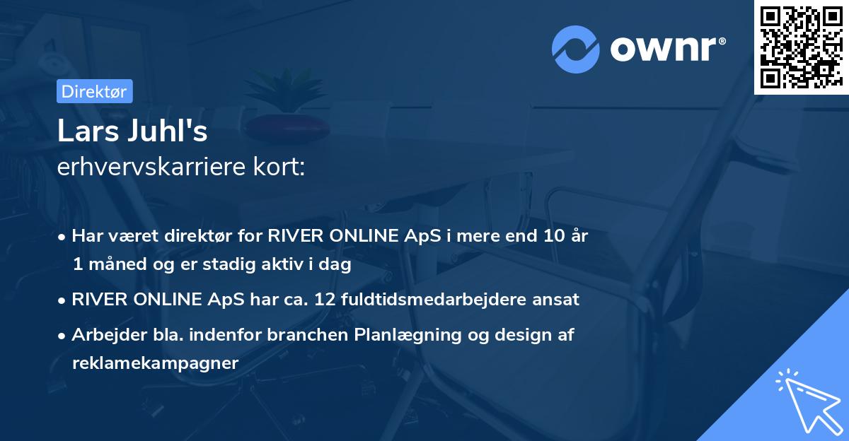 Lars Juhl's erhvervskarriere kort
