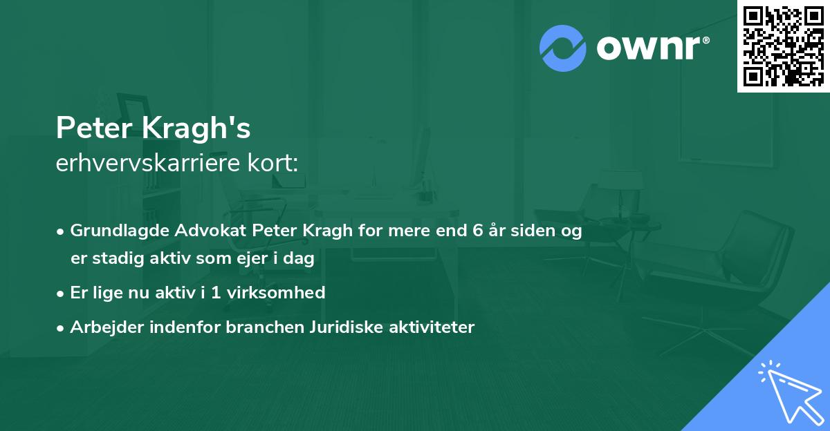 Peter Kragh's erhvervskarriere kort