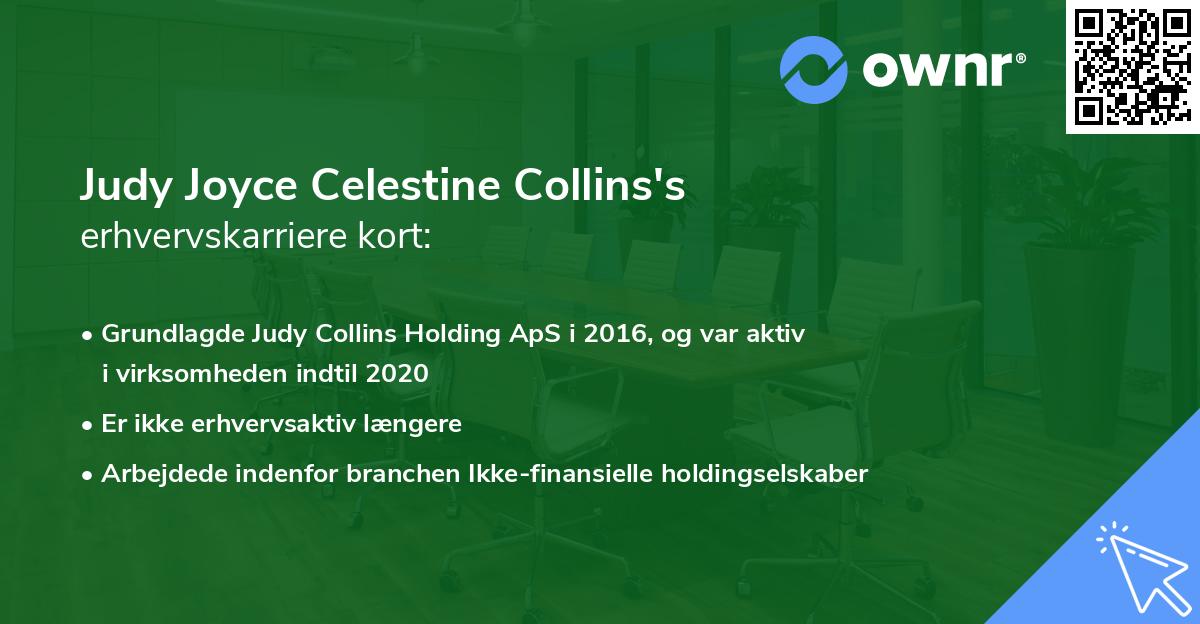 Judy Joyce Celestine Collins's erhvervskarriere kort