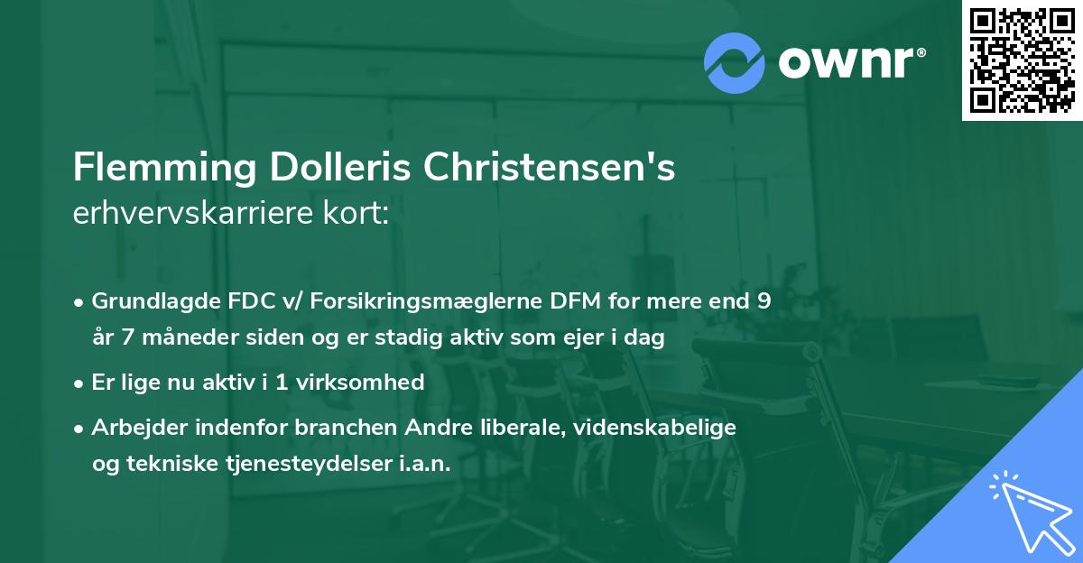 Flemming Dolleris Christensen's erhvervskarriere kort