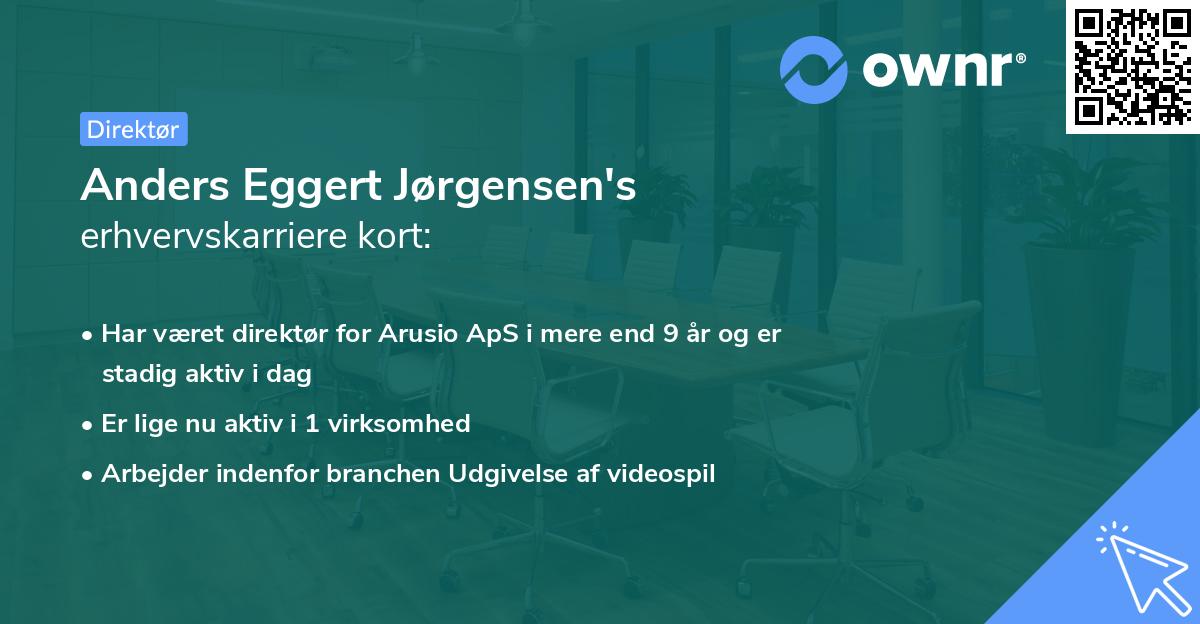 Anders Eggert Jørgensen's erhvervskarriere kort