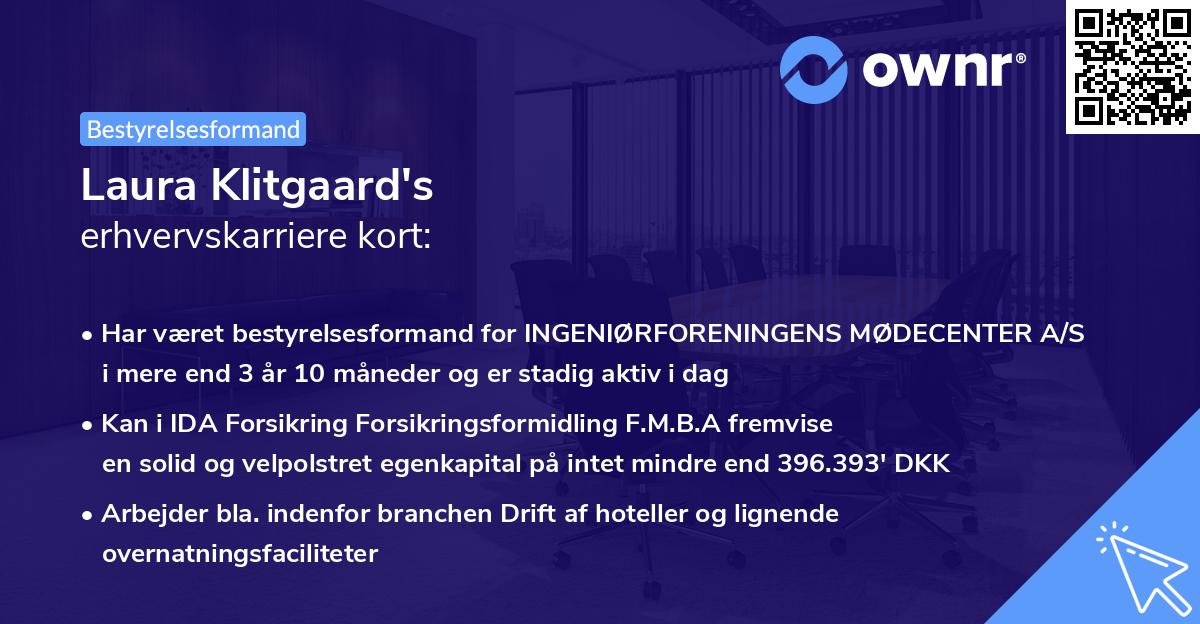 Laura Klitgaard's erhvervskarriere kort