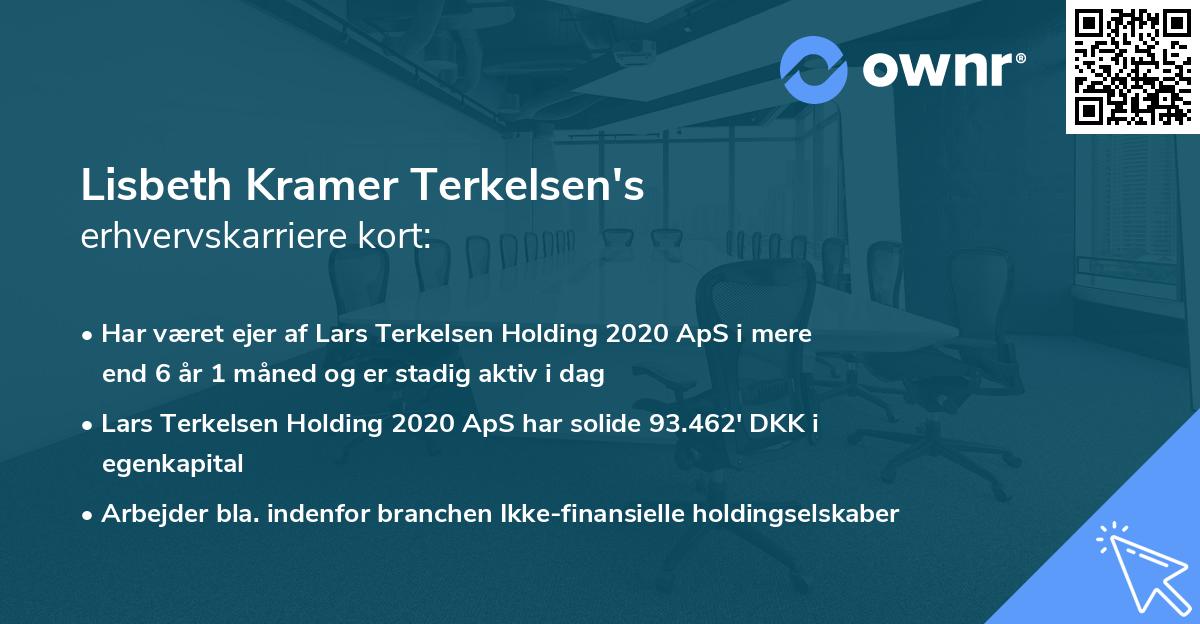 Lisbeth Kramer Terkelsen's erhvervskarriere kort
