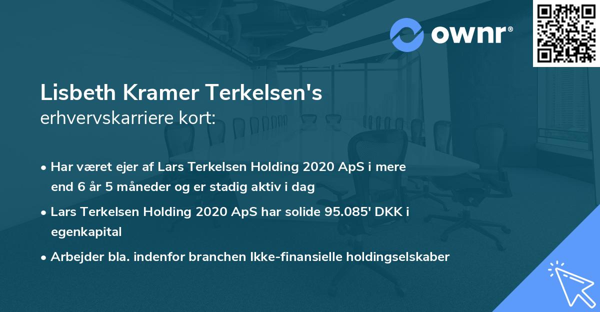 Lisbeth Kramer Terkelsen's erhvervskarriere kort