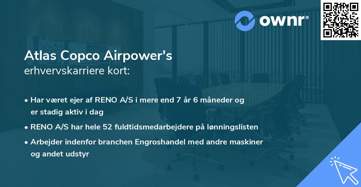 Atlas Copco Airpower's erhvervskarriere kort