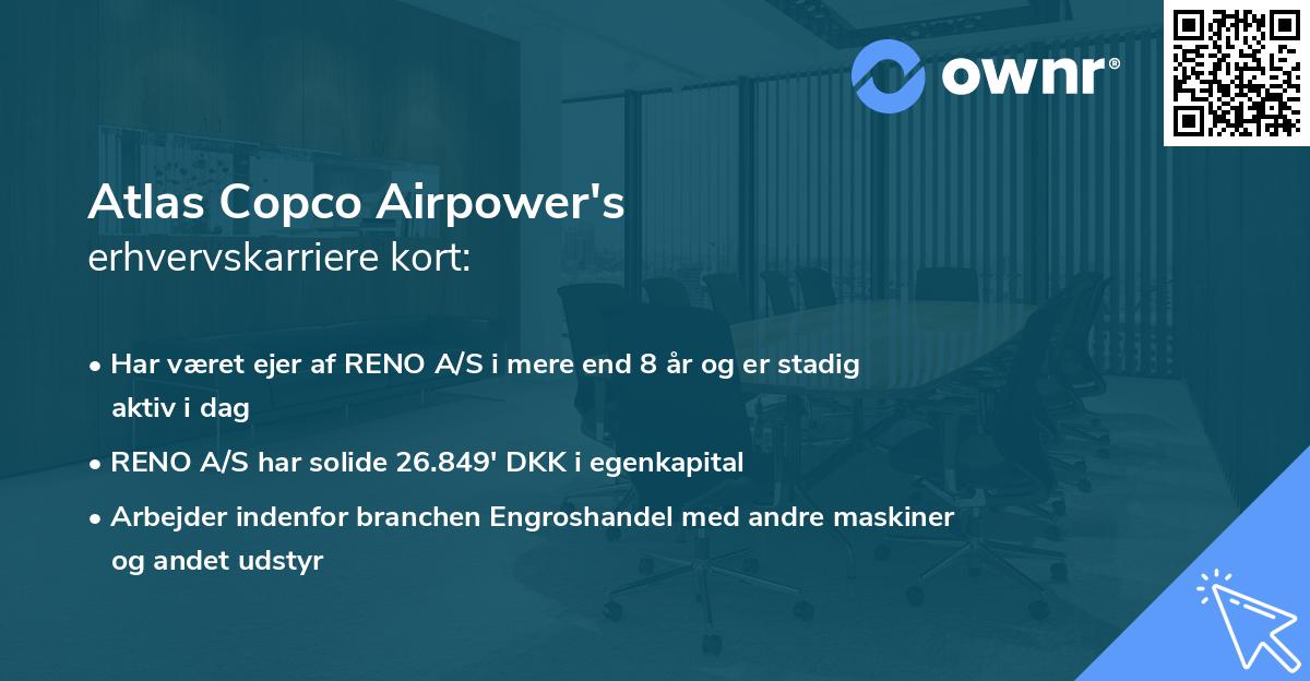 Atlas Copco Airpower's erhvervskarriere kort