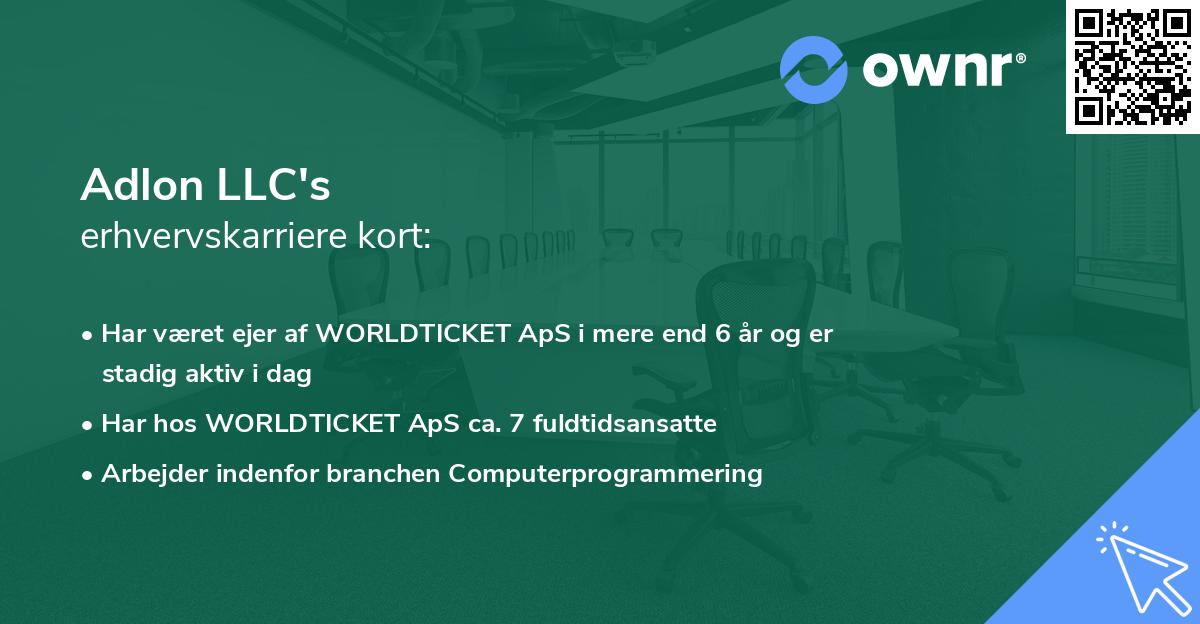 Adlon LLC's erhvervskarriere kort