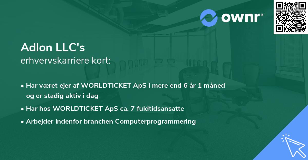 Adlon LLC's erhvervskarriere kort