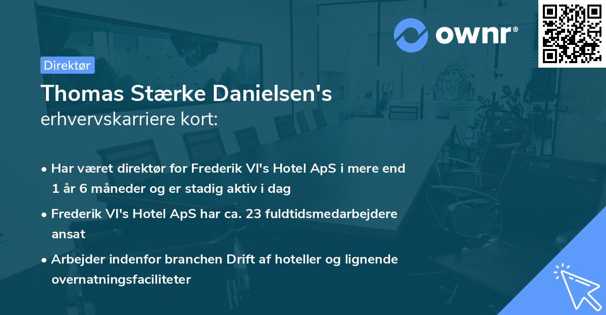 Thomas Stærke Danielsen's erhvervskarriere kort