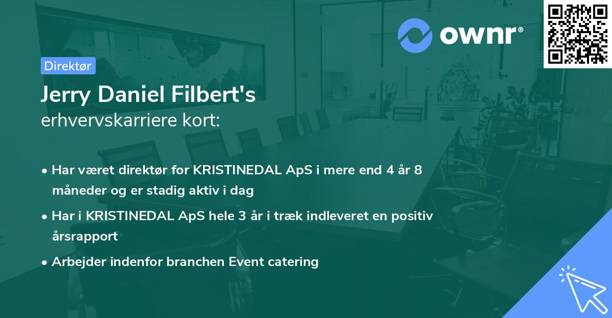 Jerry Daniel Filbert's erhvervskarriere kort