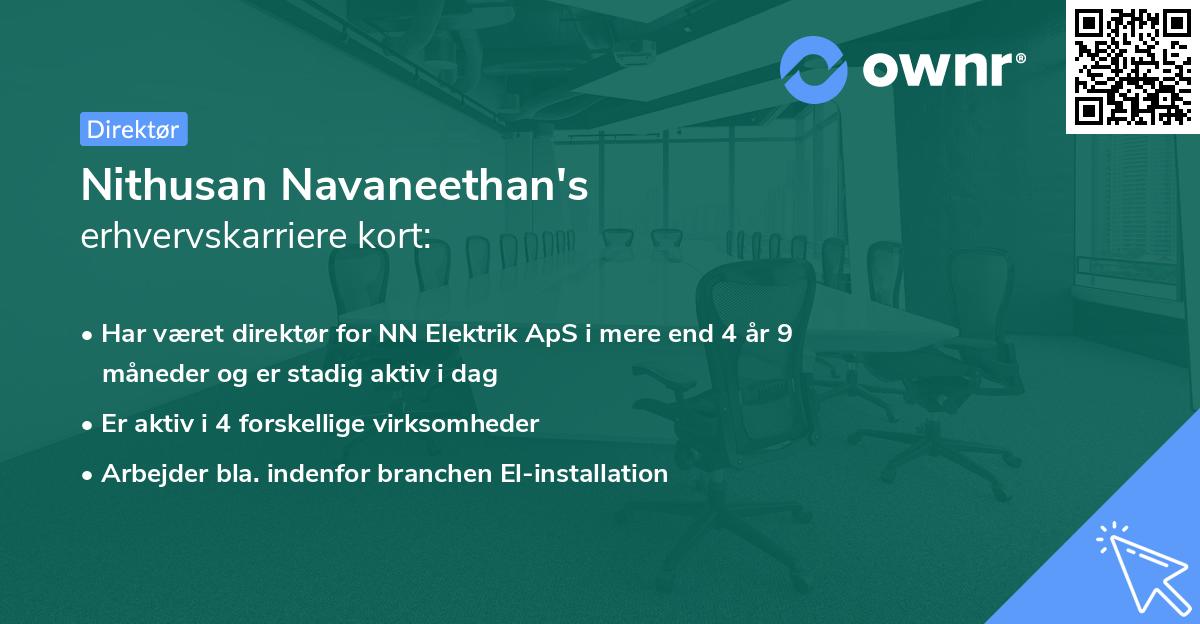 Nithusan Navaneethan's erhvervskarriere kort