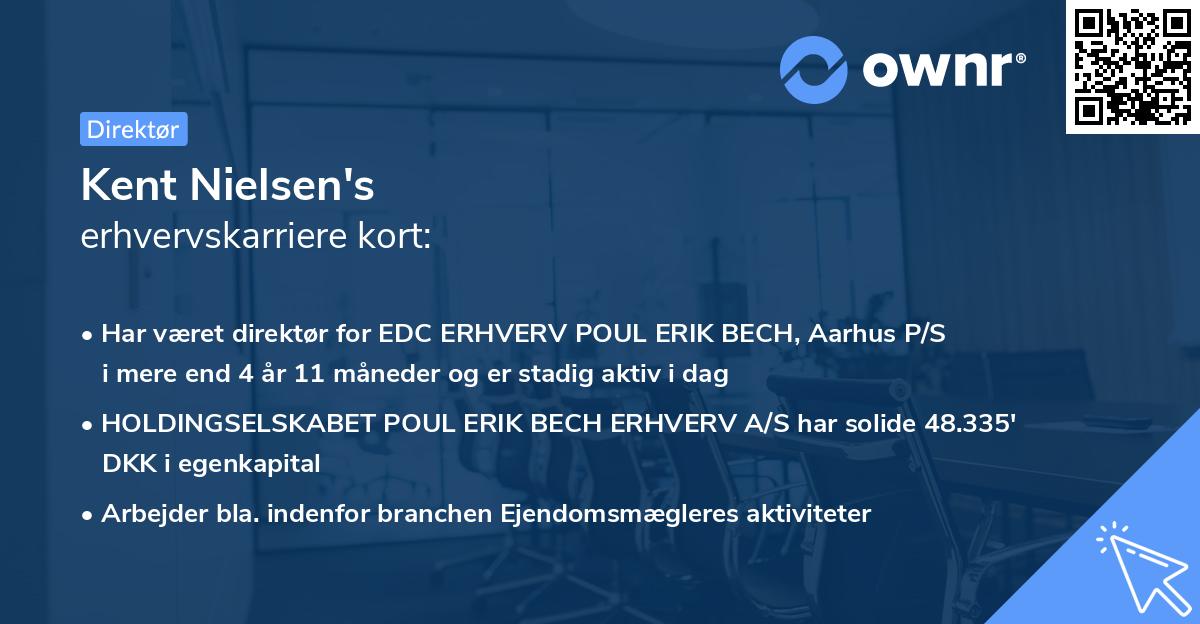 Kent Nielsen's erhvervskarriere kort