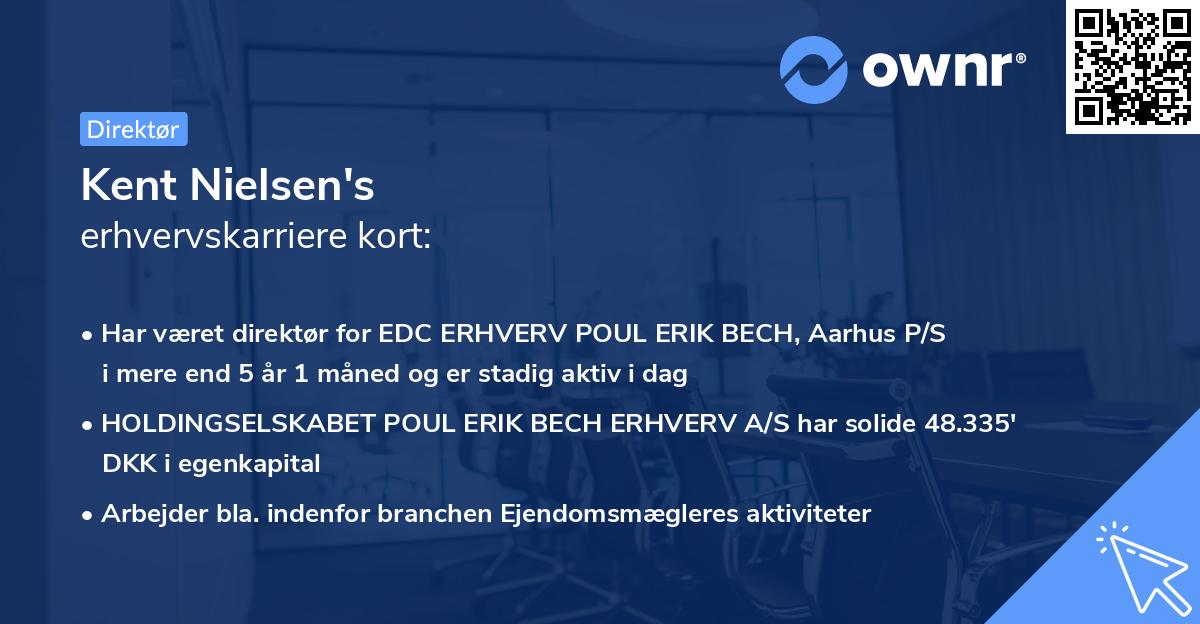 Kent Nielsen's erhvervskarriere kort