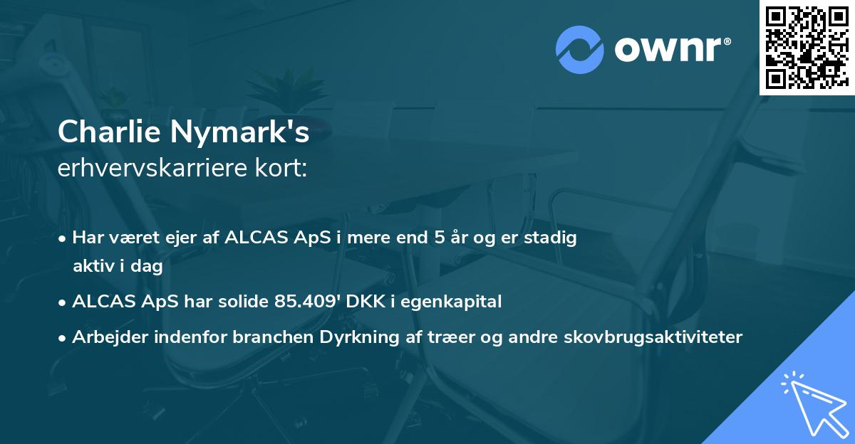 Charlie Nymark's erhvervskarriere kort