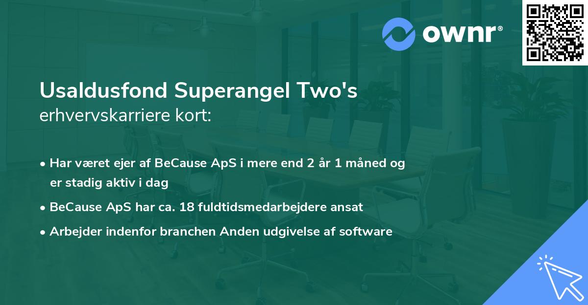 Usaldusfond Superangel Two's erhvervskarriere kort