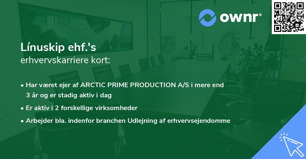 Línuskip ehf.'s erhvervskarriere kort