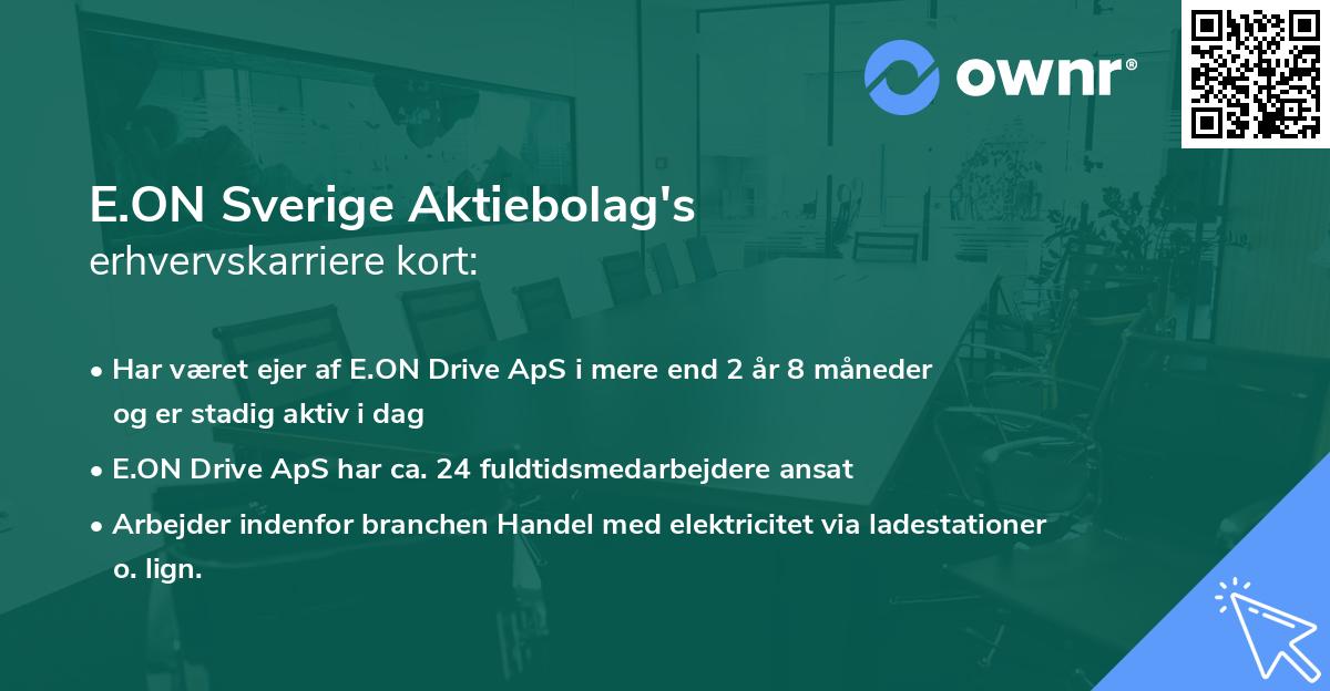 E.ON Sverige Aktiebolag's erhvervskarriere kort