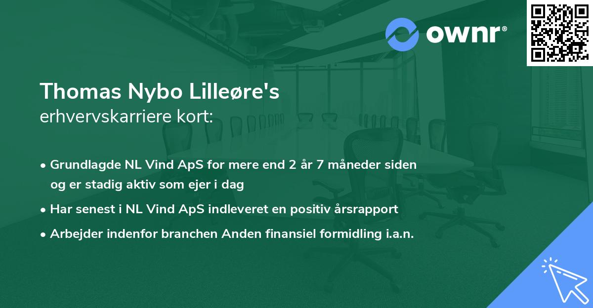 Thomas Nybo Lilleøre's erhvervskarriere kort