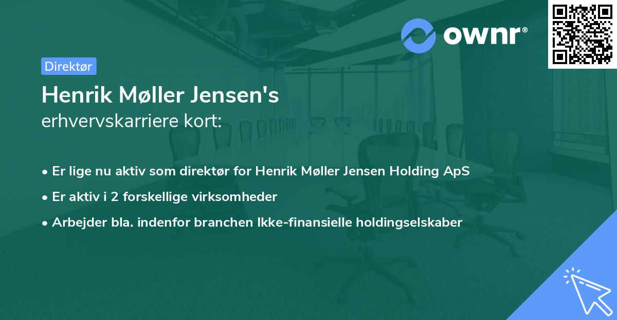 Henrik Møller Jensen's erhvervskarriere kort