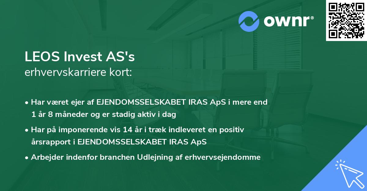 LEOS Invest AS's erhvervskarriere kort