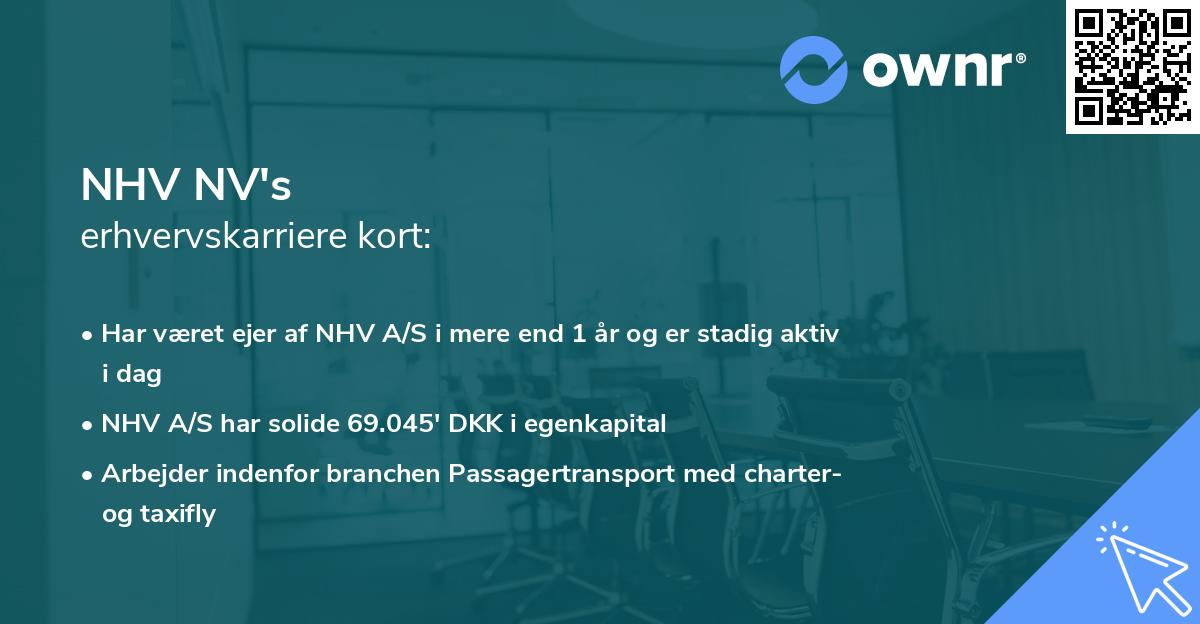NHV NV's erhvervskarriere kort