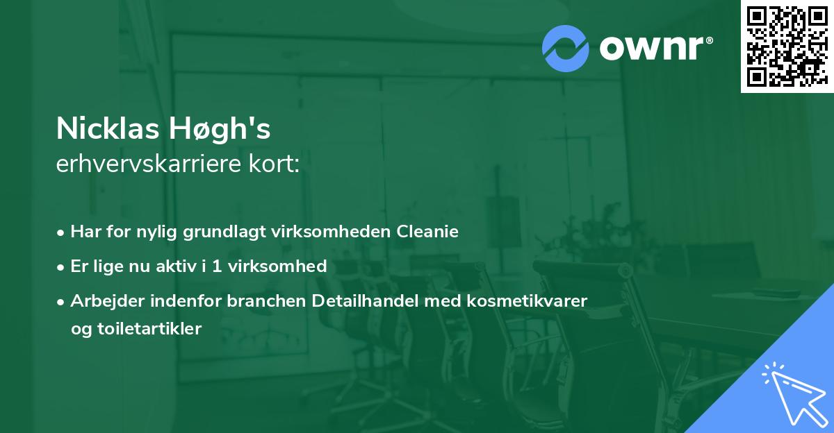 Nicklas Høgh's erhvervskarriere kort